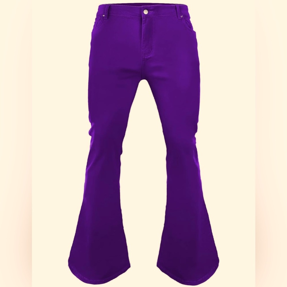 M47 NWT TEGIAS Men's Bell Bottom‎ Disco Flare Jeans - Size: XS